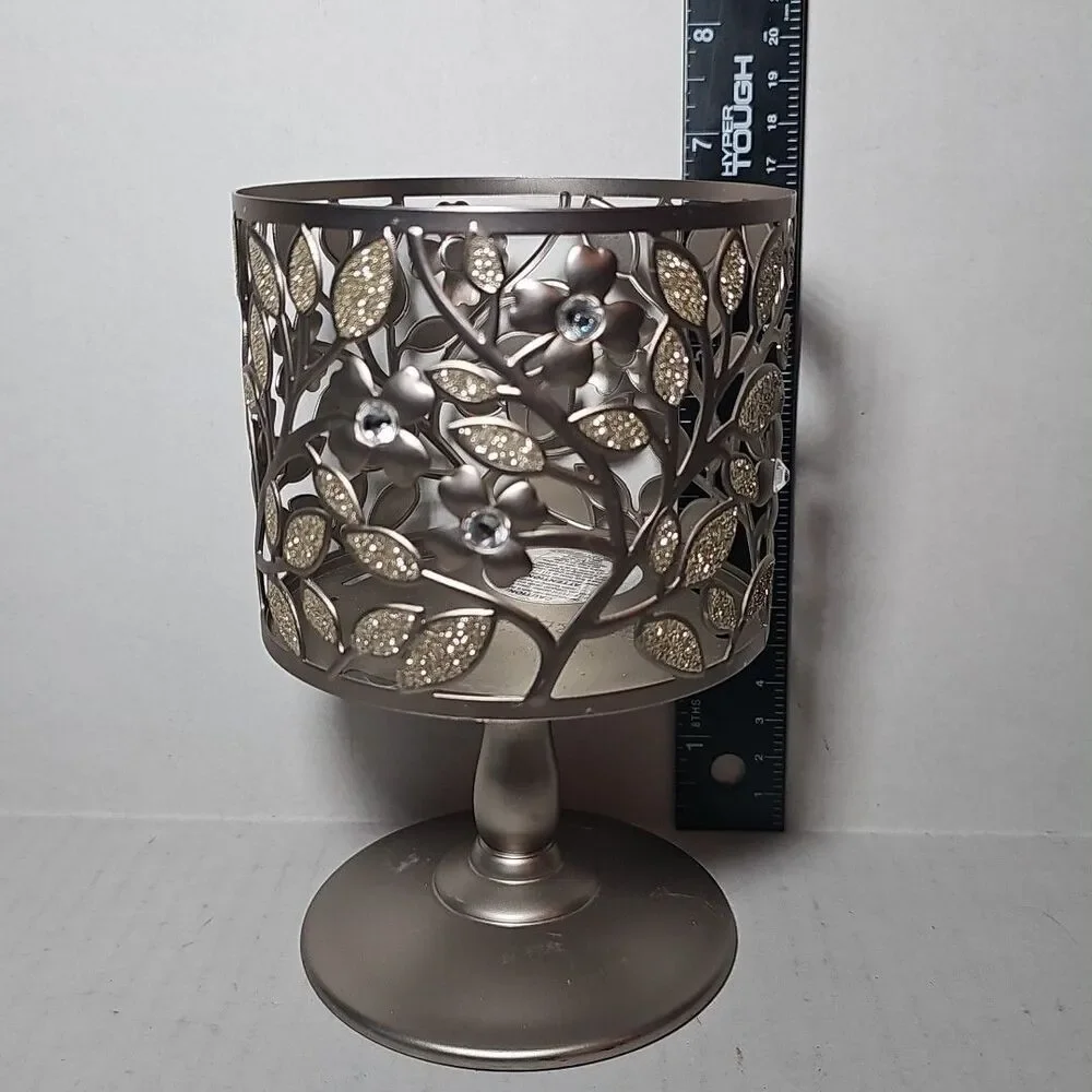 Lot Of 6 Glass Jar Candle Holders Different Styles And Sizes